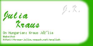 julia kraus business card